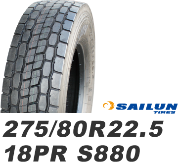 トラックタイヤ　275/80R22.5 18PR S880